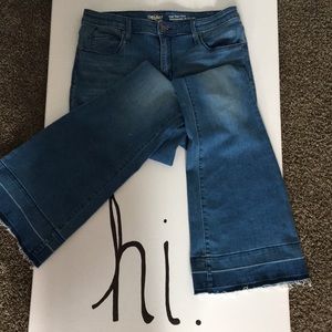 High rise flare jeans